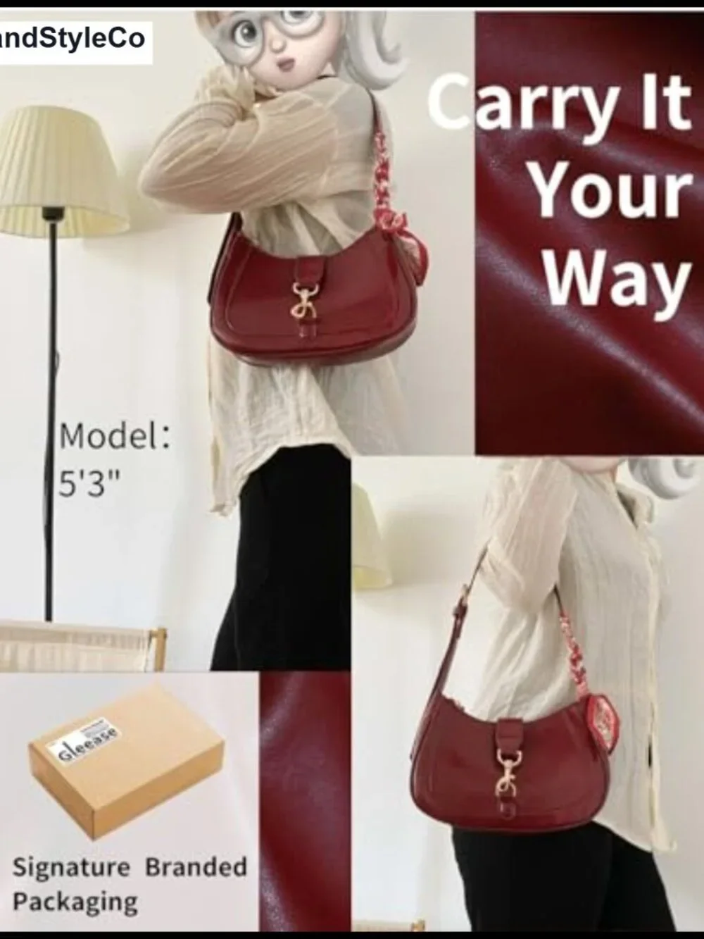 Faux Leather Hobo Shoulder Bag with Zipper, Women's Retro Handbag